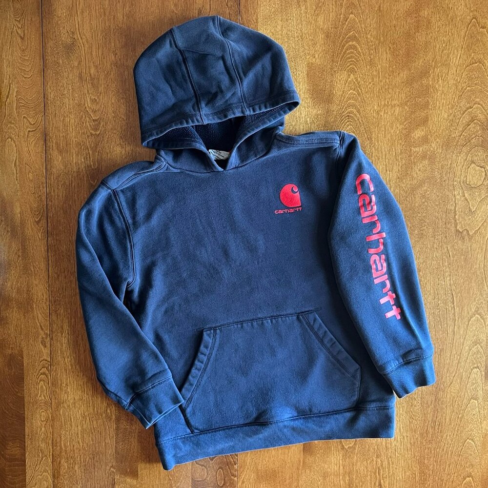 Carhartt navy and red hoodie M 10/12